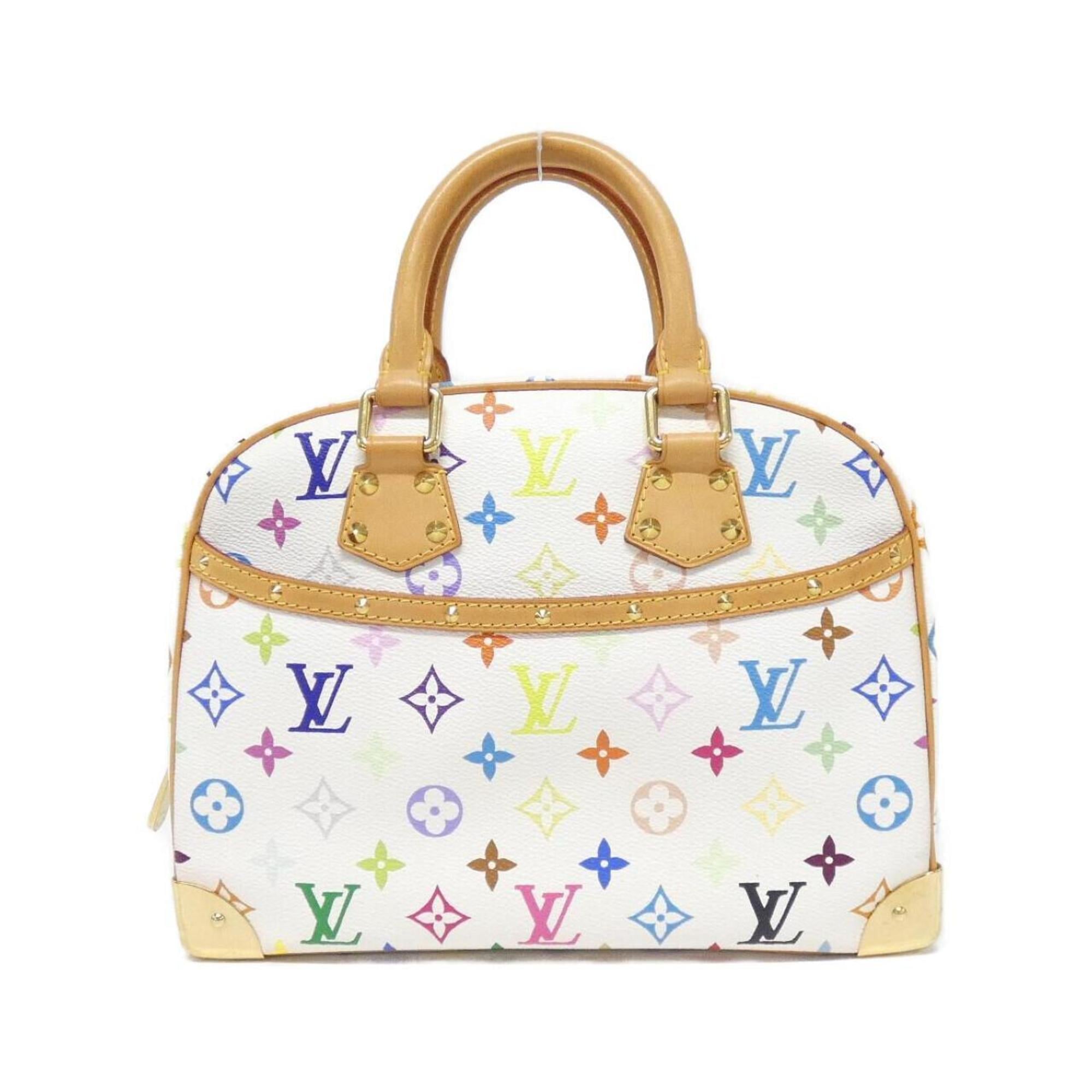 Louis Vuitton White Coated Canvas Handbag (Pre-Owned)