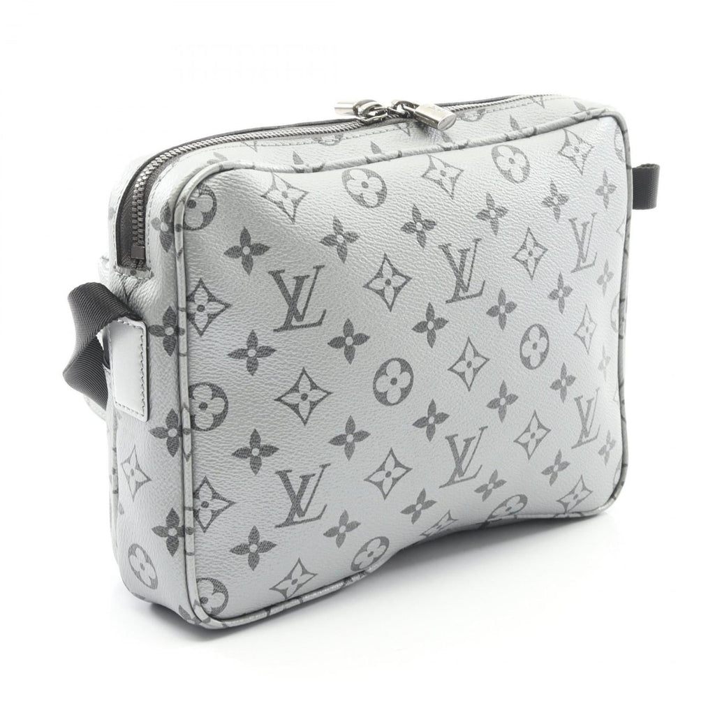 Louis Vuitton Silver Coated Canvas Shoulder Bag (Pre-Owned)