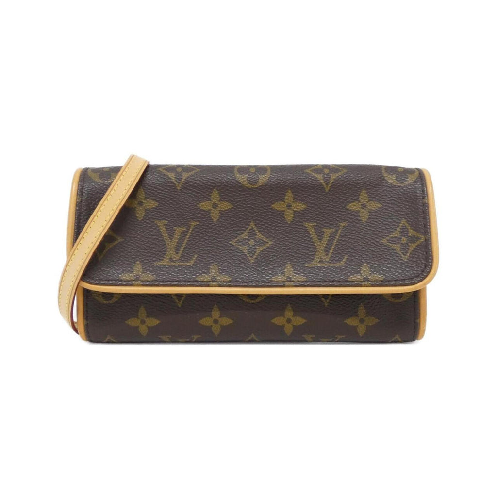 Louis Vuitton Marron Coated Canvas Pochette Shoulder Bag (Pre-Owned)