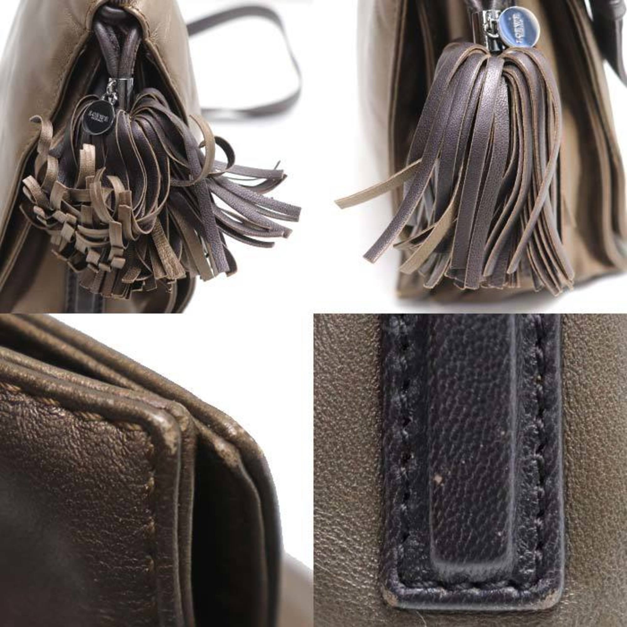 Flamenco Crossbody Bag Leather Small