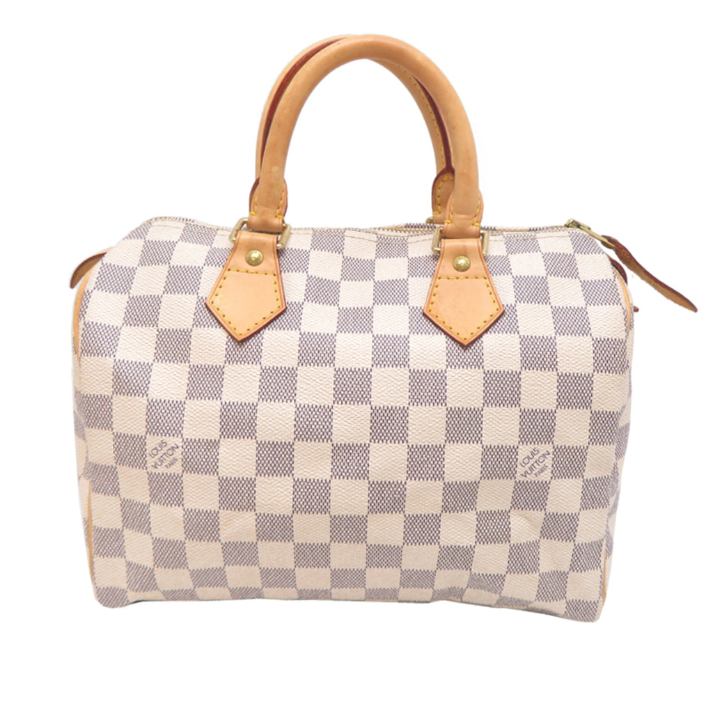 Louis Vuitton White Damier Azur Handbag (Pre-Owned)