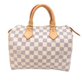 Louis Vuitton White Damier Azur Handbag (Pre-Owned)