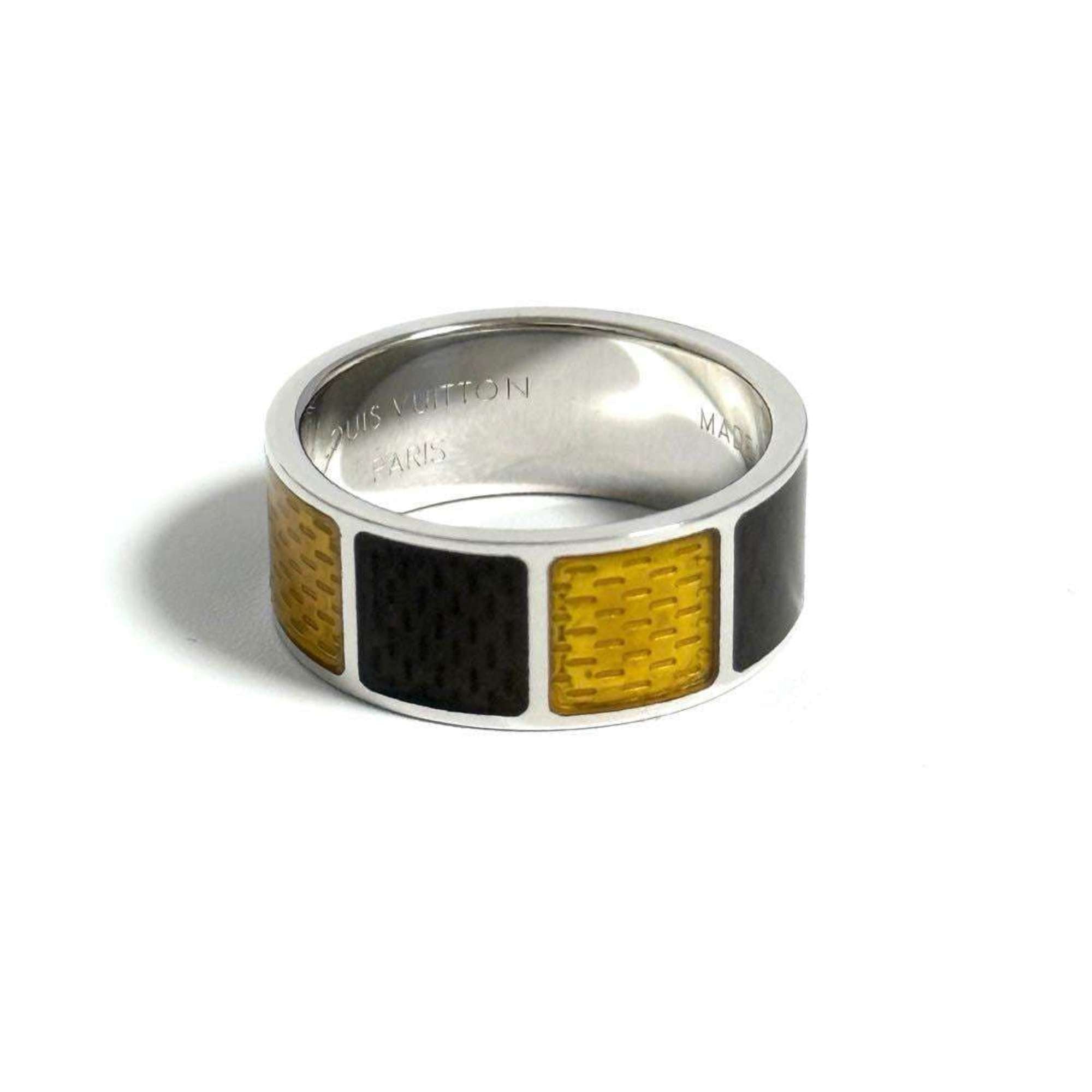 Louis Vuitton Silver 925 Band Ring (Pre-Owned)