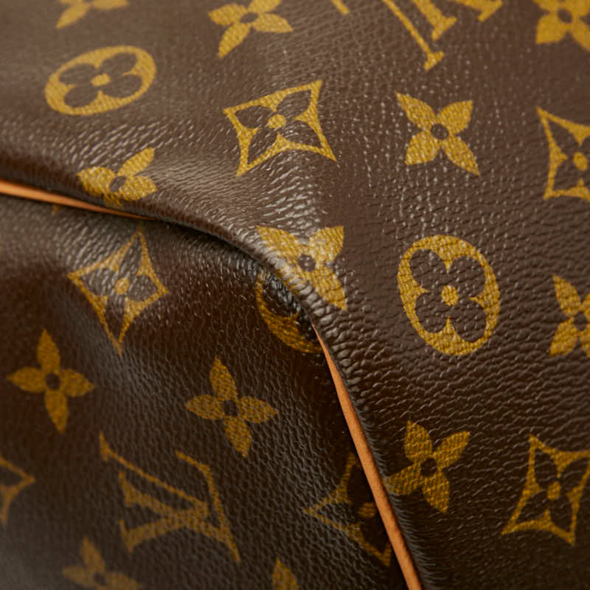 Louis Vuitton Brown Pvc Leather Boston Bag Shoulder Bag (Pre-Owned)
