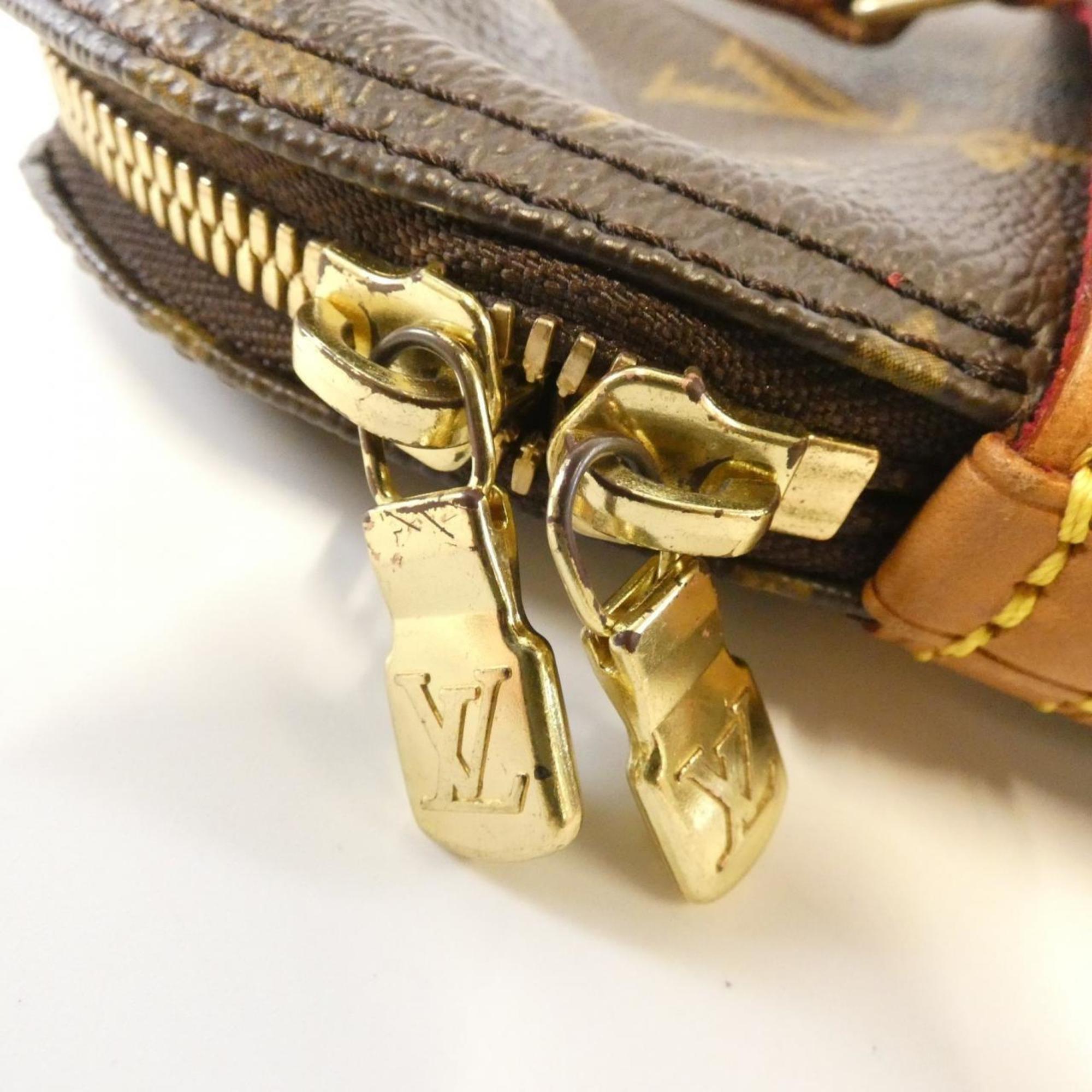 Louis Vuitton Marron Coated Canvas Shoulder Bag (Pre-Owned)