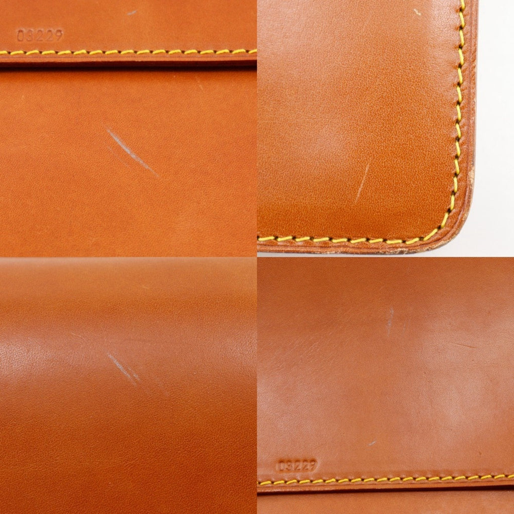 Louis Vuitton Brown Camel Nomade Leather Briefcase (Pre-Owned)