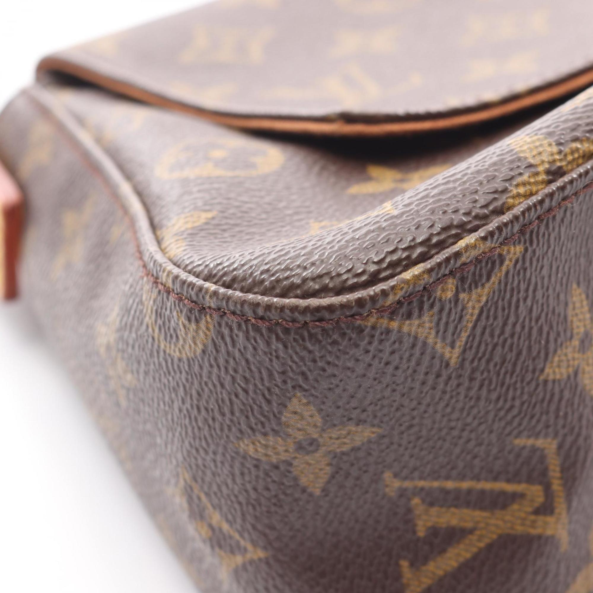 Louis Vuitton Brown Coated Canvas Pvc Monogram Leather Handbag (Pre-Owned)