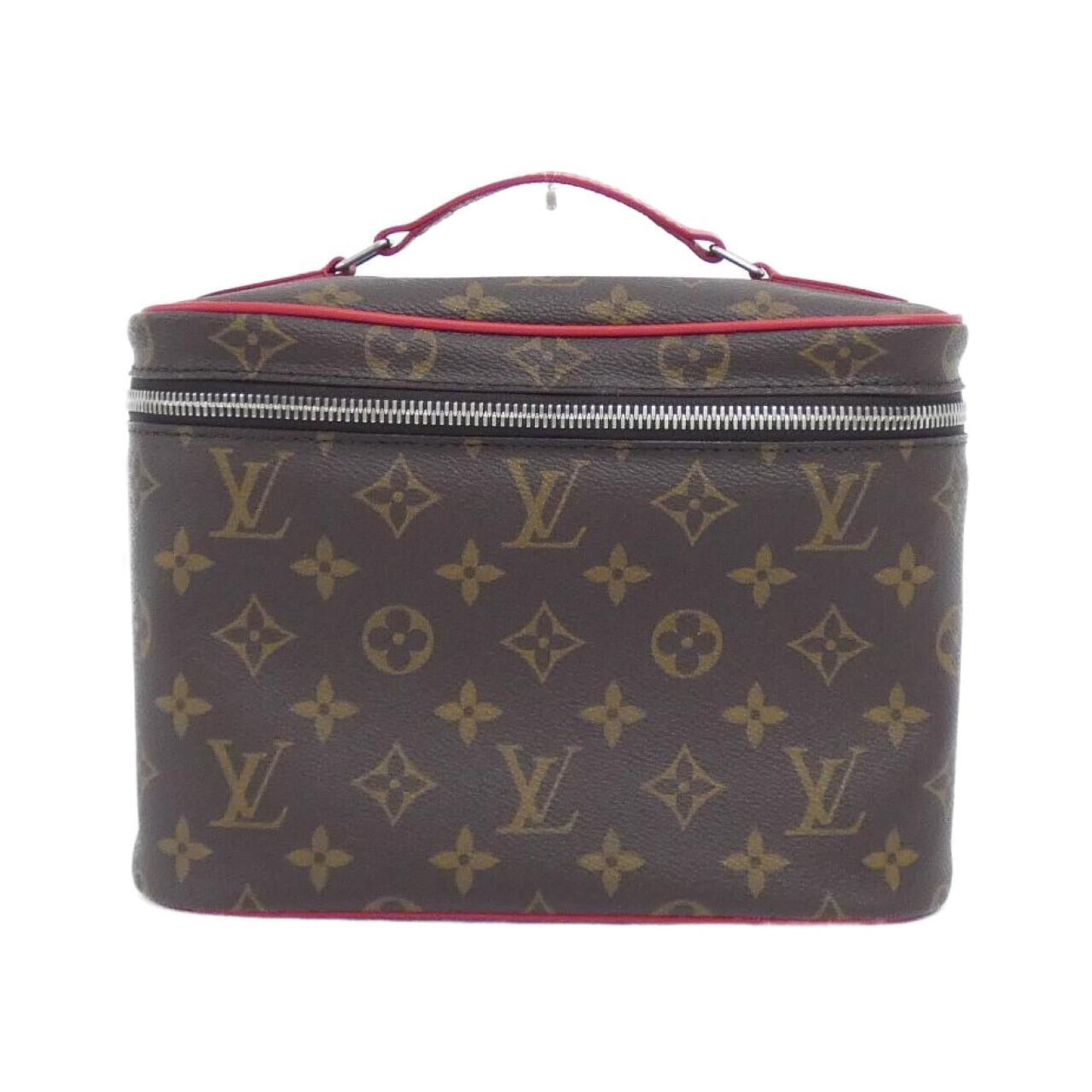 Louis Vuitton Marron Monogram Red Color Coated Canvas Handbag (Pre-Owned)