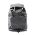 Louis Vuitton Black Coated Canvas Leather Backpack (Pre-Owned)