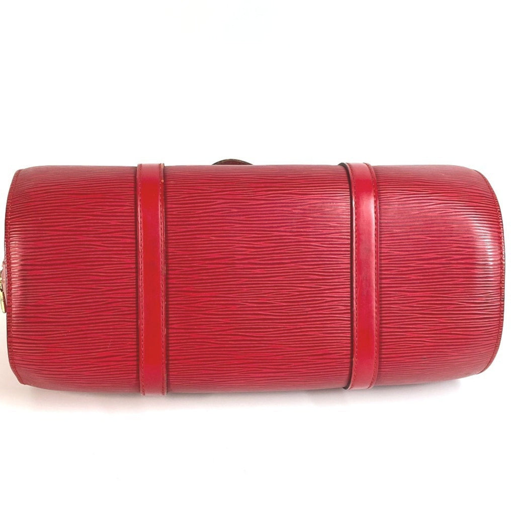 Louis Vuitton Castilian Red Red Color Epi Leather Handbag Shoulder Bag (Pre-Owned)