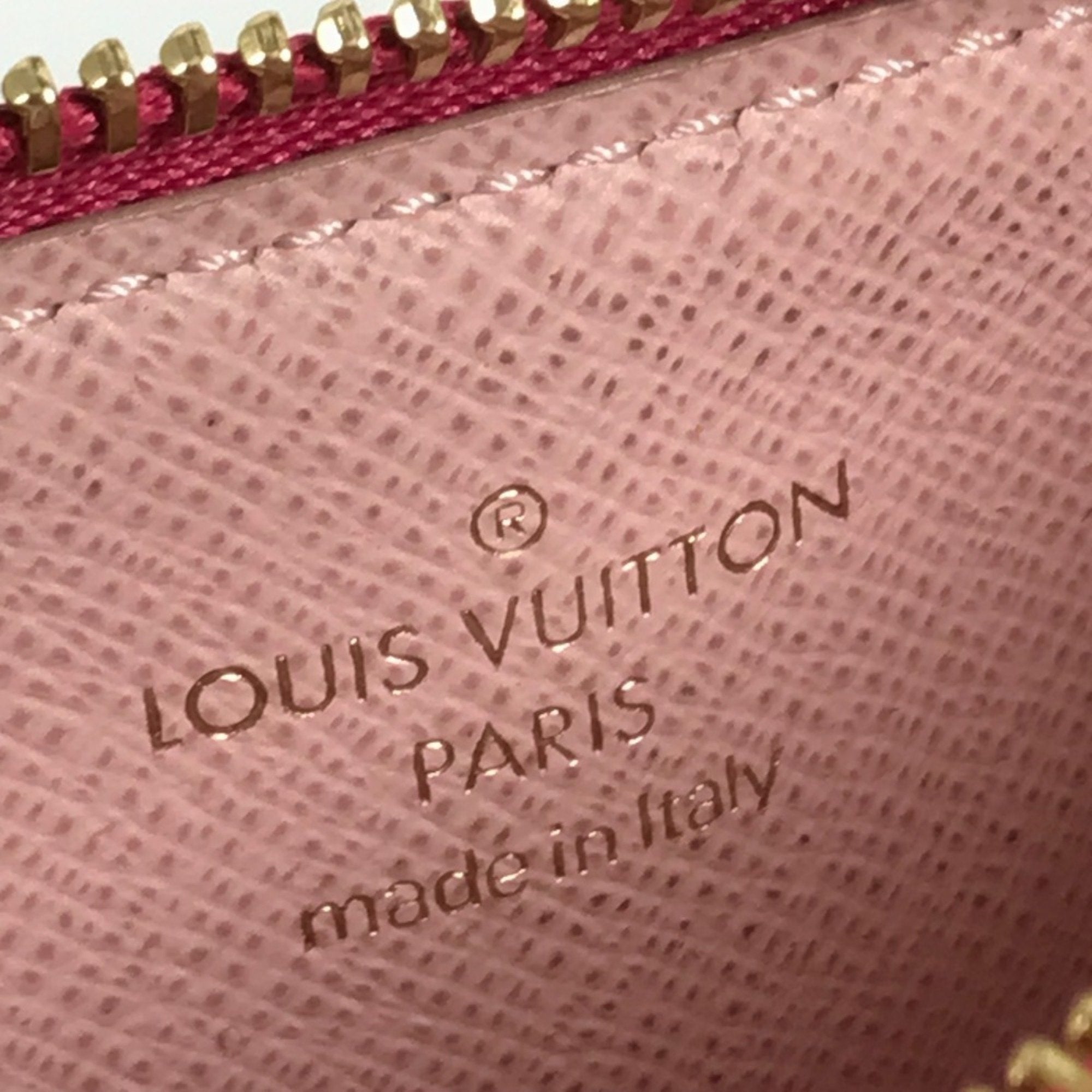 Louis Vuitton Brown Monogram Pink Monogram Coin Purse/Coin Case (Pre-Owned)