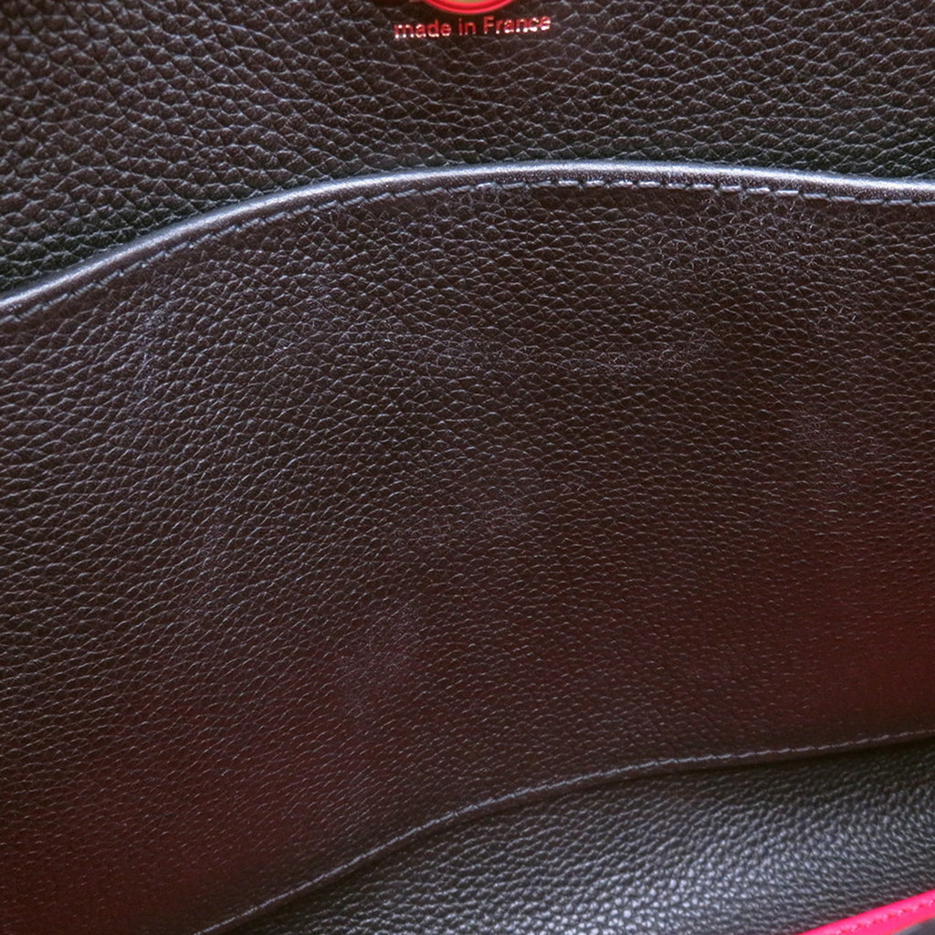 Louis Vuitton Noir Rouge Leather Handbag Shoulder Bag (Pre-Owned)