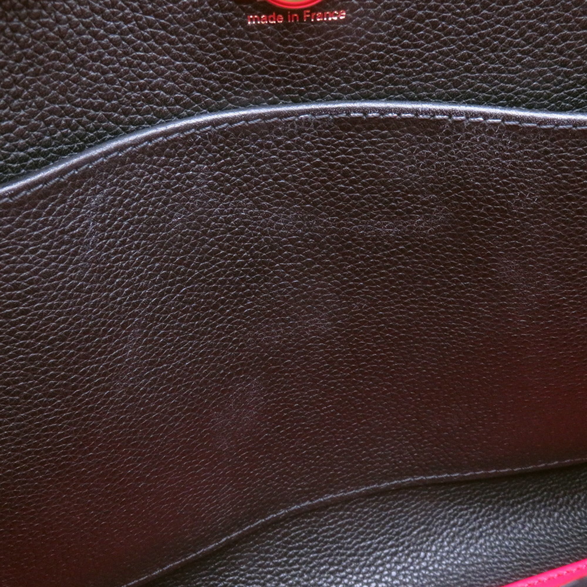 Louis Vuitton Noir Rouge Leather Handbag Shoulder Bag (Pre-Owned)