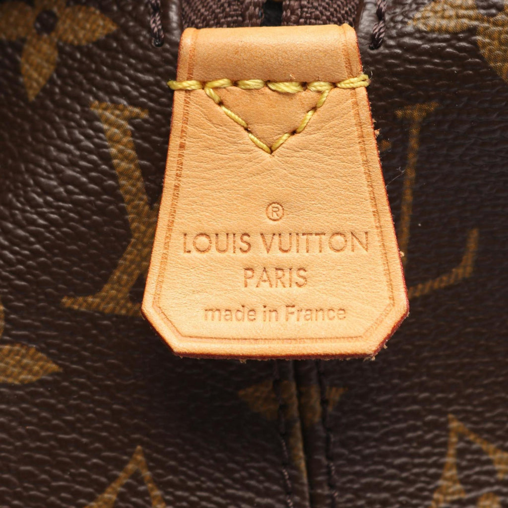 Louis Vuitton Brown Monogram Coated Canvas Leather Boston Bag (Pre-Owned)
