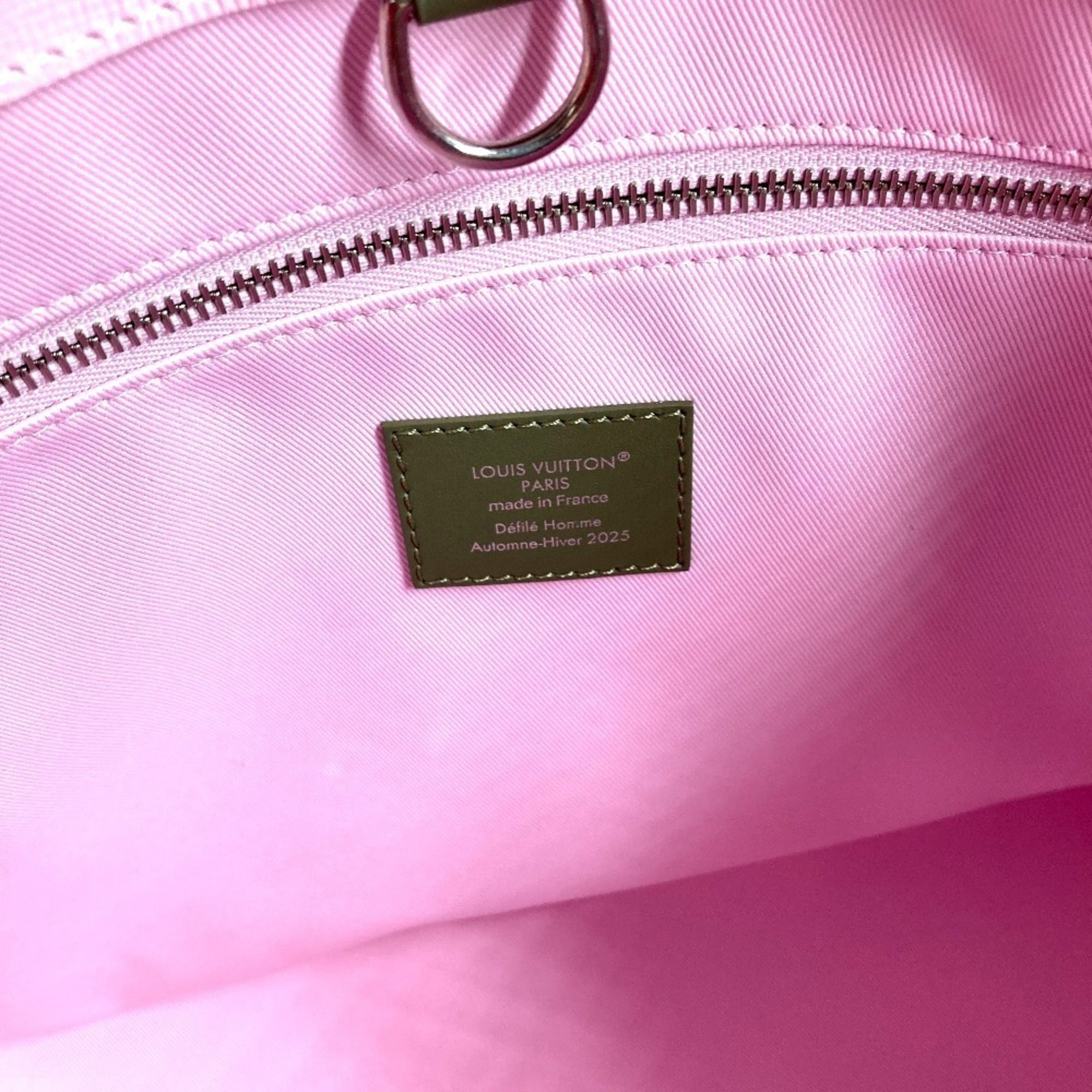 Louis Vuitton Pink Leather Shopping Bag Shoulder Bag Tote Bag (Pre-Owned)