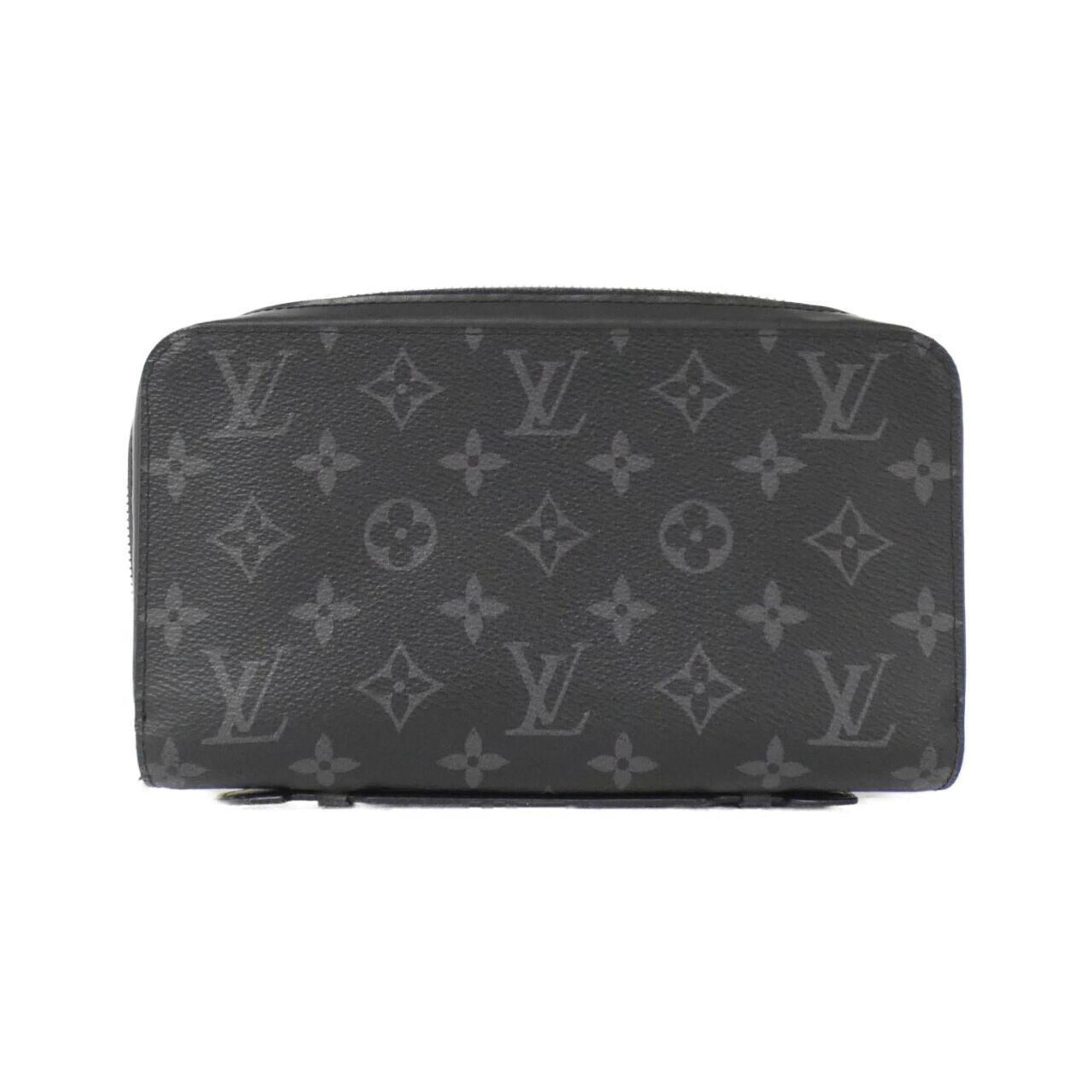 Louis Vuitton Black Coated Canvas Long Wallet (Bi-Fold) (Pre-Owned)