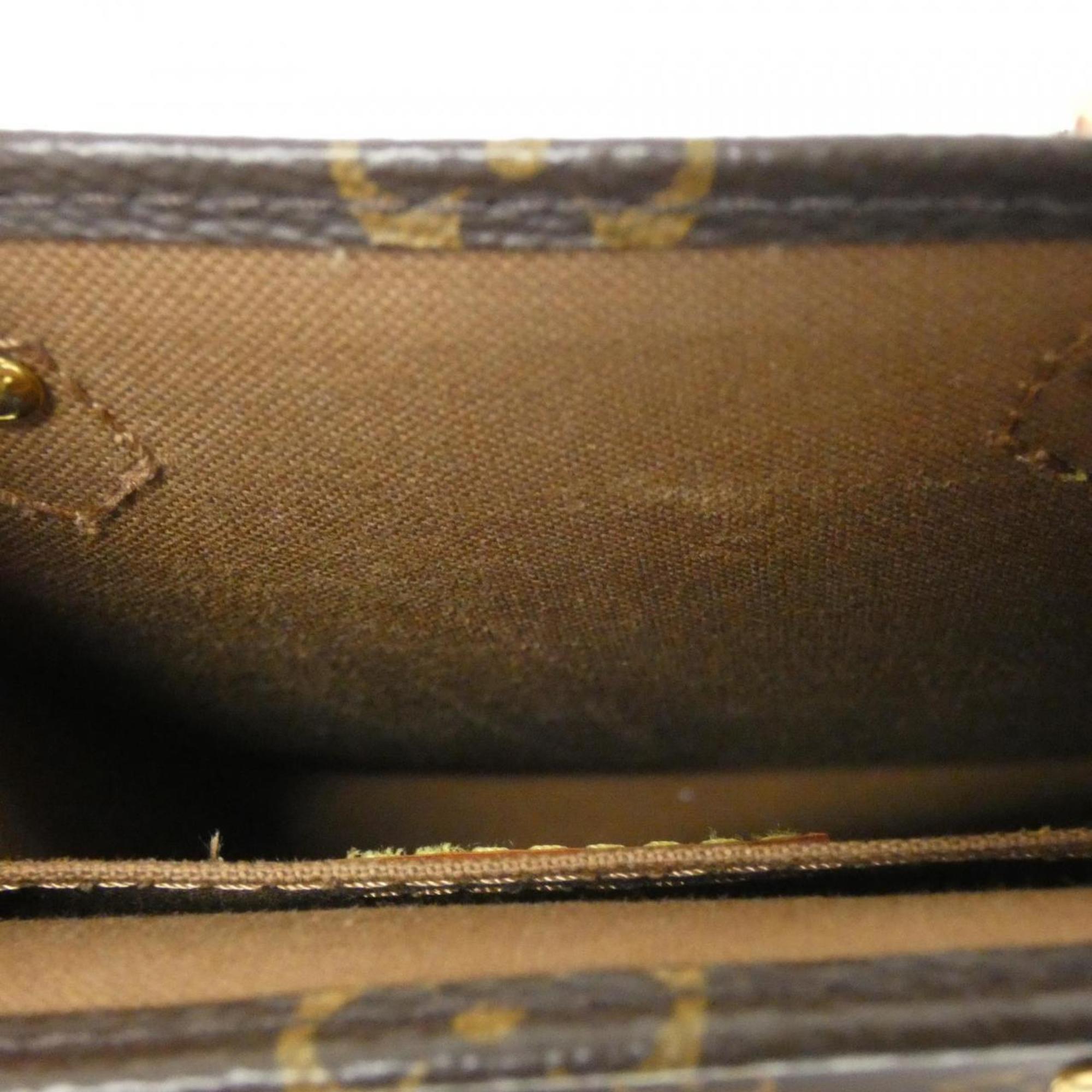 Louis Vuitton Monogram Marron Coated Canvas Handbag (Pre-Owned)