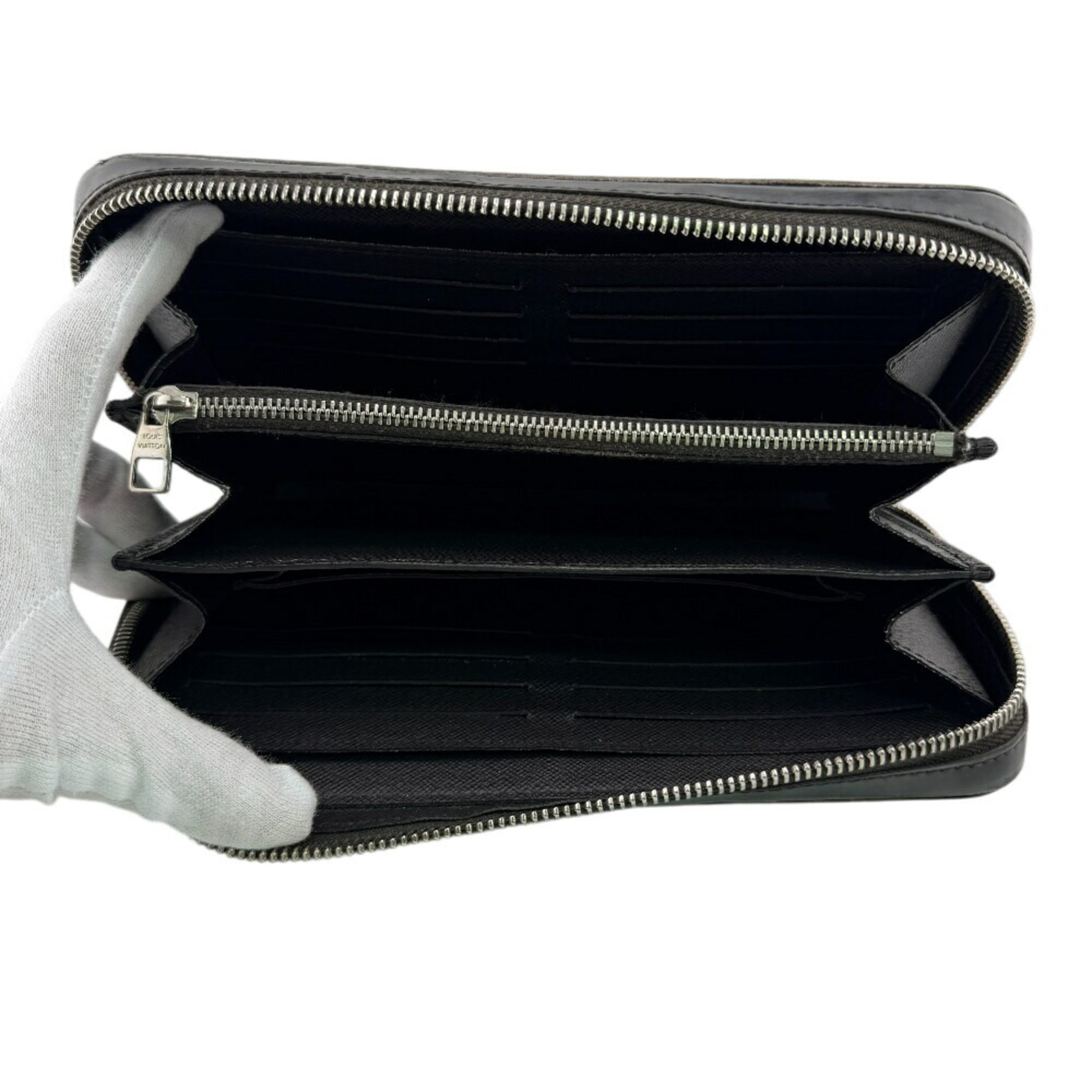 Louis Vuitton Brown Leather Long Wallet (Bi-Fold) (Pre-Owned)