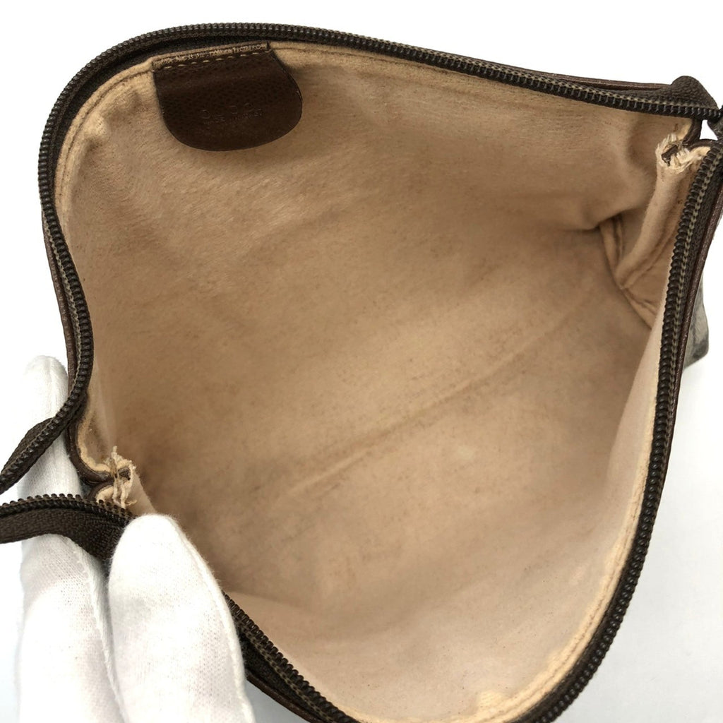 Interlocking G Patch Wristlet Messenger Bag GG Coated Canvas Small