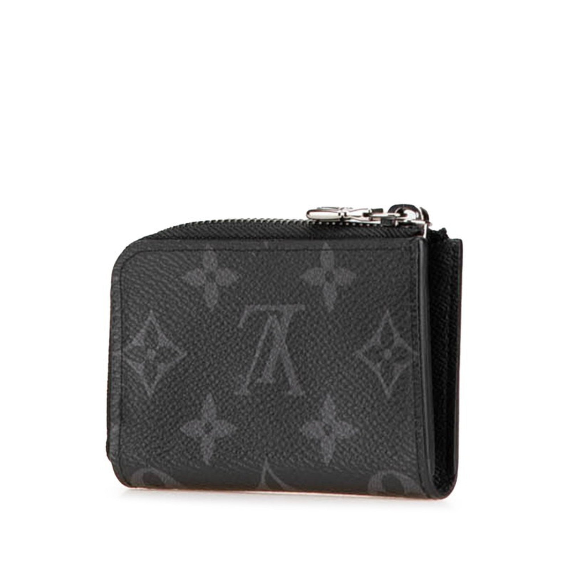 Louis Vuitton Black Leather Pvc Coin Purse/Coin Case (Pre-Owned)