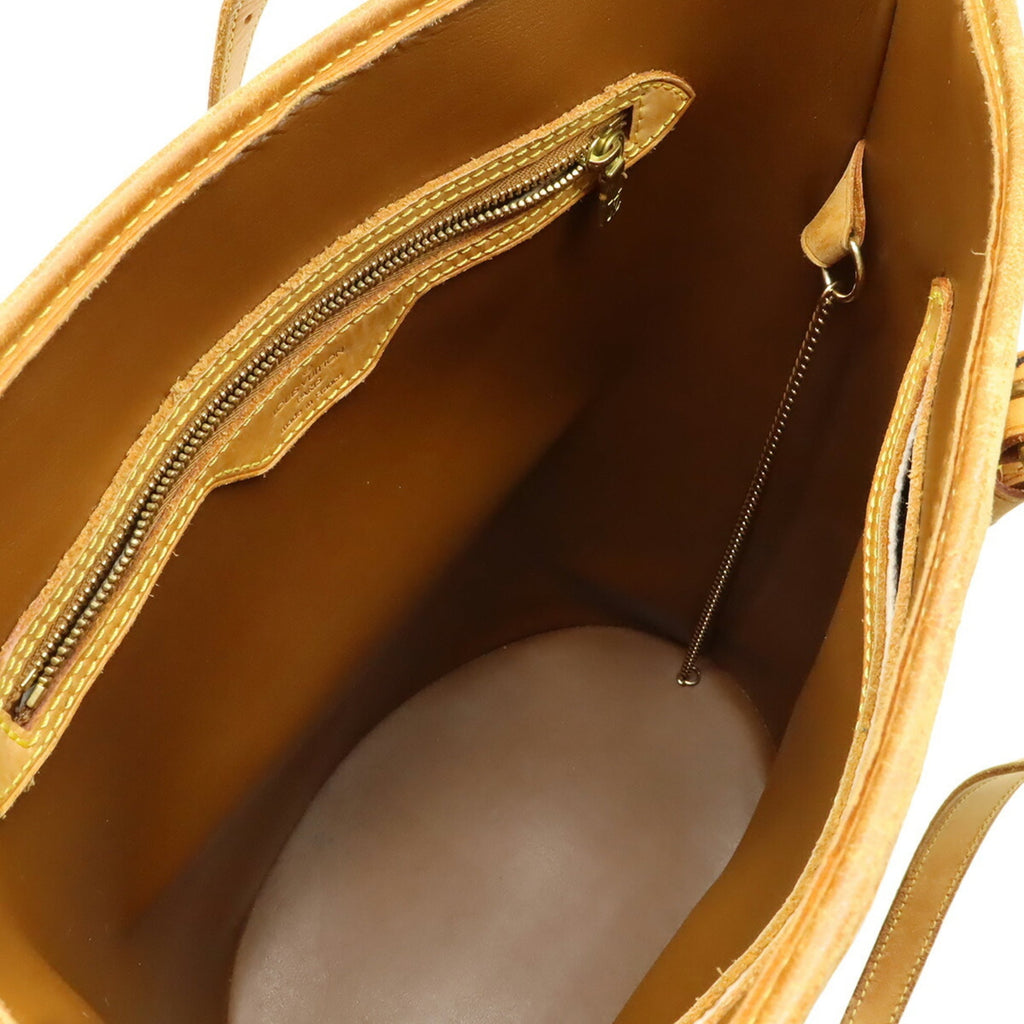 Louis Vuitton Brown Leather Shoulder Bag Tote Bag (Pre-Owned)
