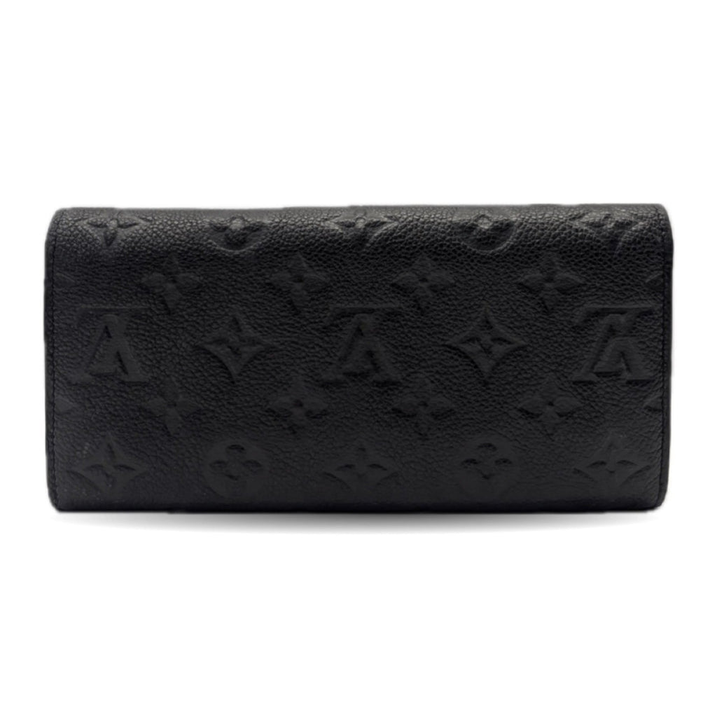 Louis Vuitton Black Infini Monogram Monogram Empreinte Long Wallet (Bi-Fold) (Pre-Owned)