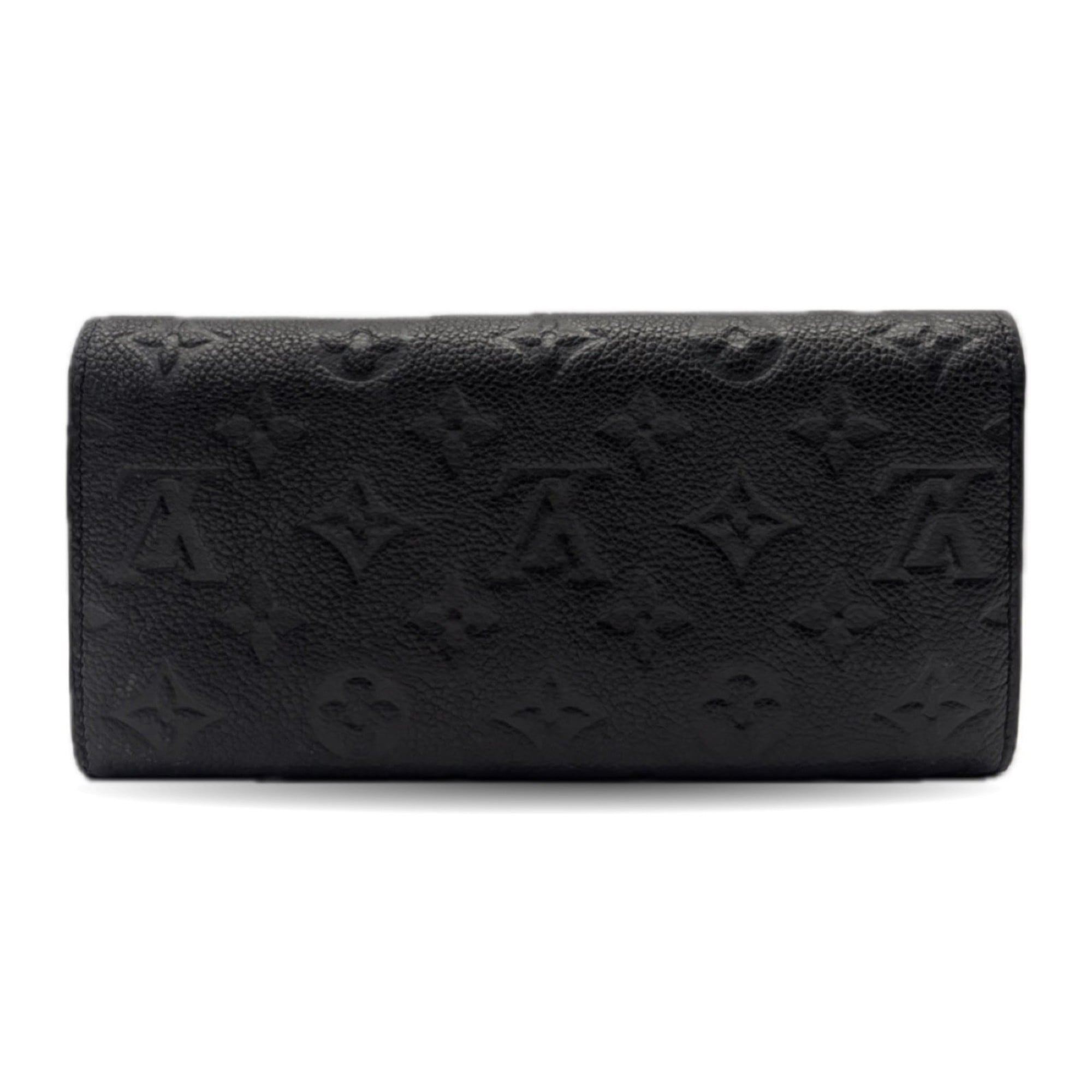 Louis Vuitton Black Infini Monogram Monogram Empreinte Long Wallet (Bi-Fold) (Pre-Owned)