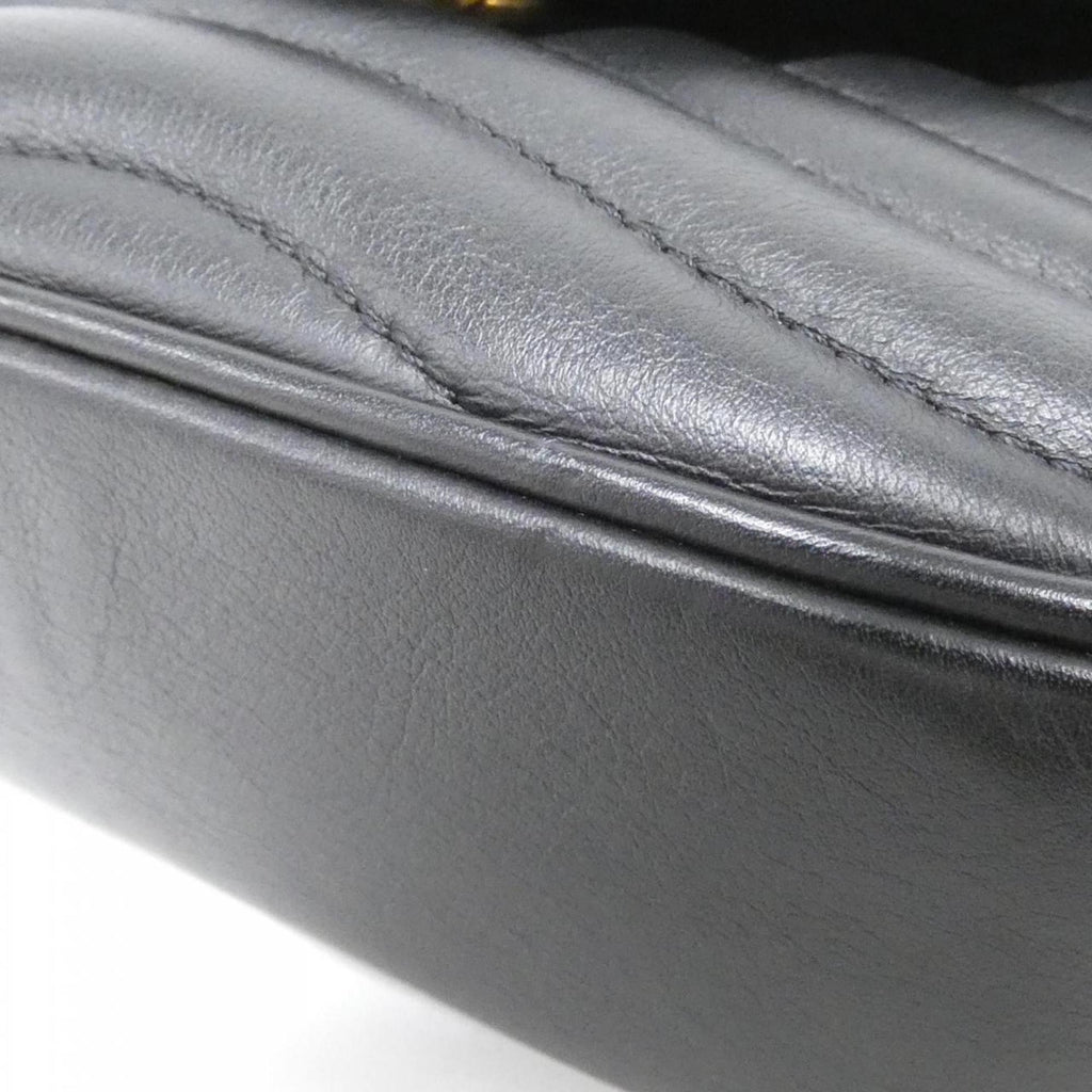 Louis Vuitton Black Leather Pochette Pouch Shoulder Bag (Pre-Owned)