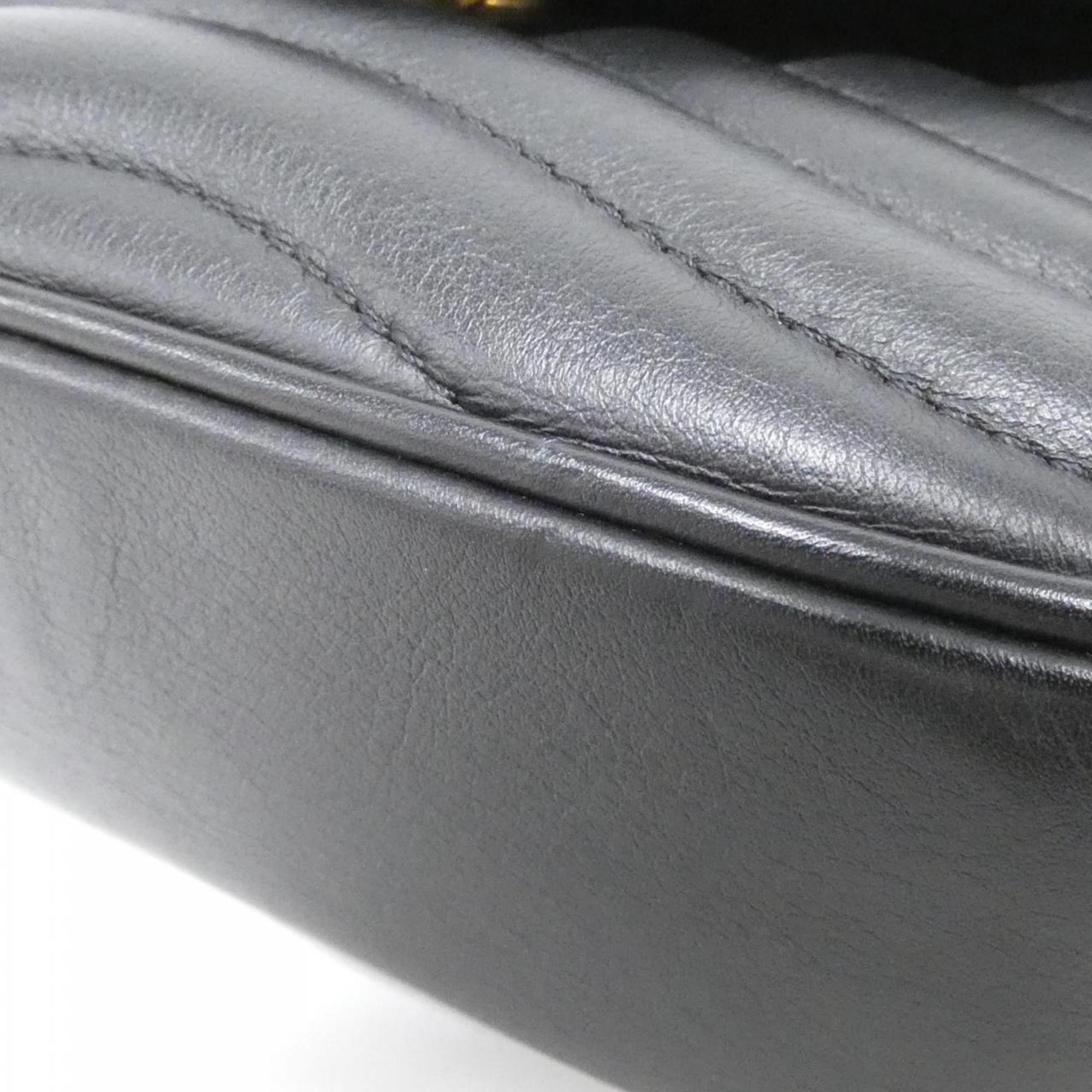 Louis Vuitton Black Leather Pochette Pouch Shoulder Bag (Pre-Owned)