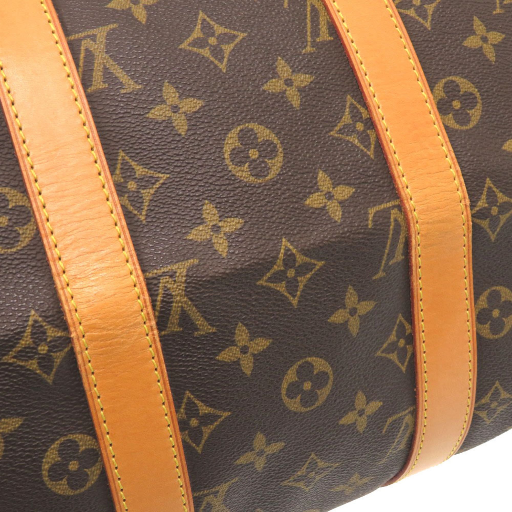 Louis Vuitton Brown Monogram Canvas Boston Bag (Pre-Owned)