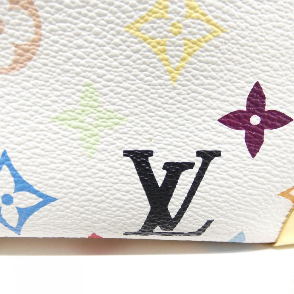 Louis Vuitton White Coated Canvas Handbag (Pre-Owned)