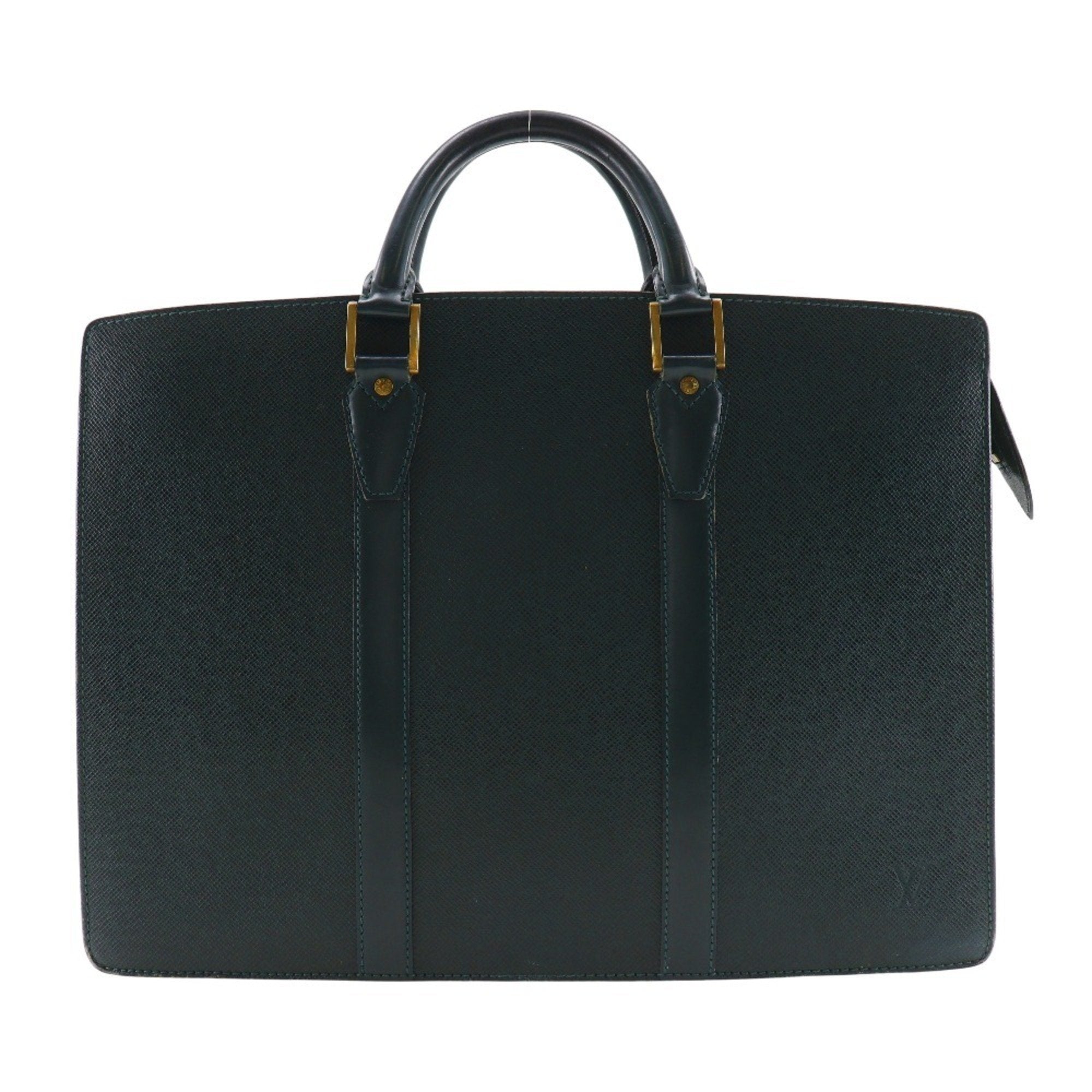 Louis Vuitton Episea Green Taiga Leather Briefcase (Pre-Owned)