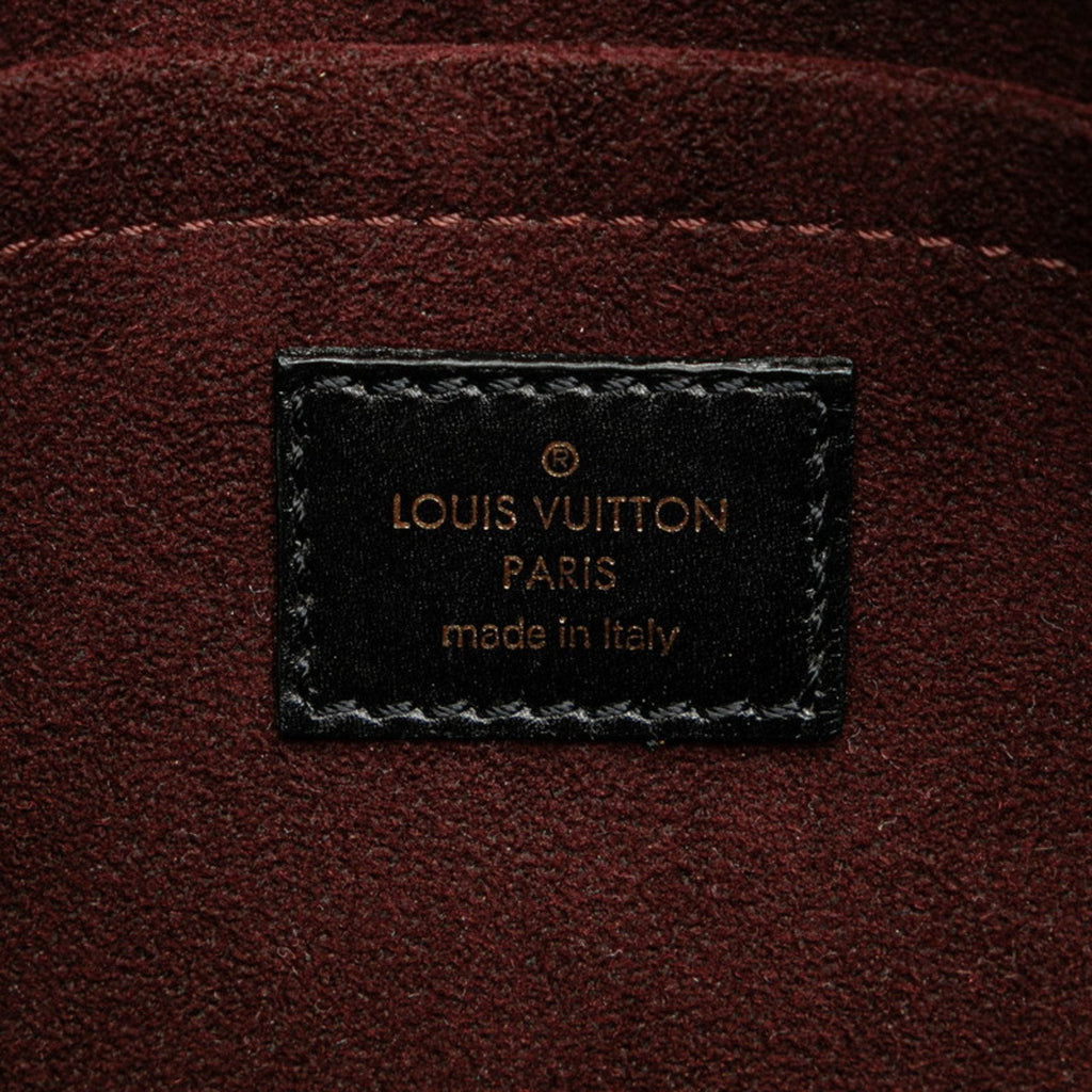 Louis Vuitton Black Khaki Noir Leather Handbag Shoulder Bag (Pre-Owned)