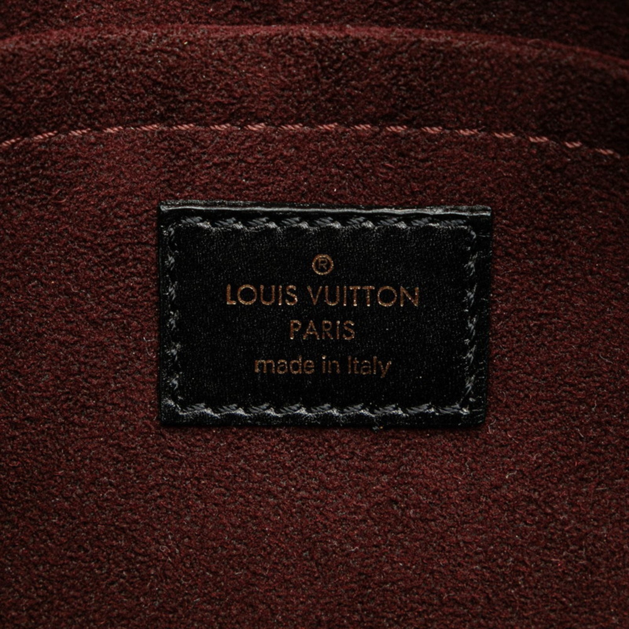 Louis Vuitton Black Khaki Noir Leather Handbag Shoulder Bag (Pre-Owned)