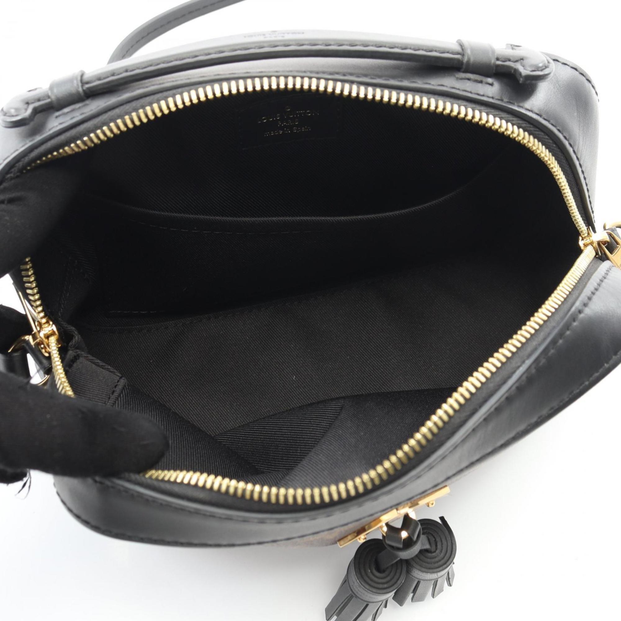 Louis Vuitton Black Brown Noir Coated Canvas Leather Shoulder Bag (Pre-Owned)