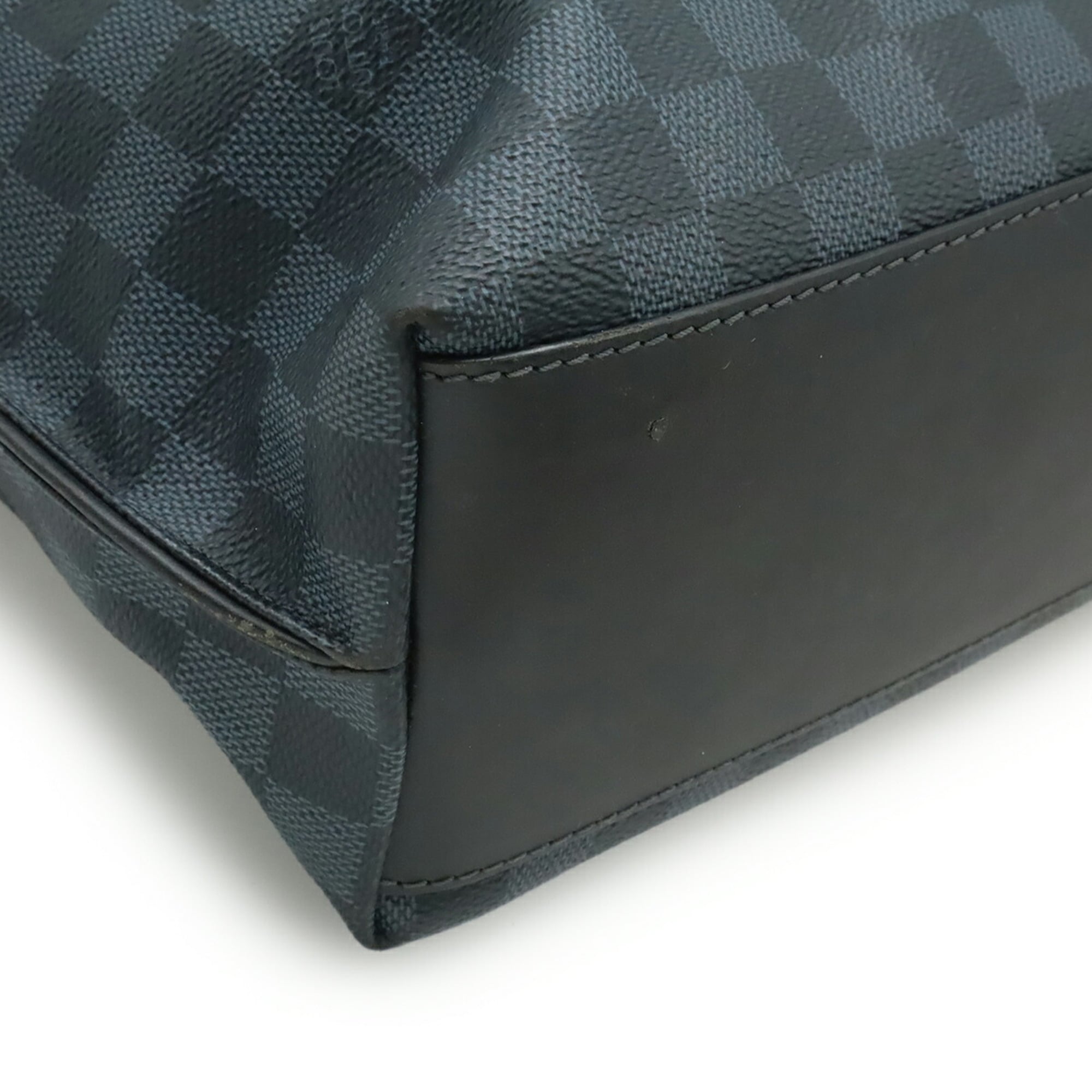 Louis Vuitton Damier Cobalt Black Blue Pvc Shoulder Bag Tote Bag (Pre-Owned)