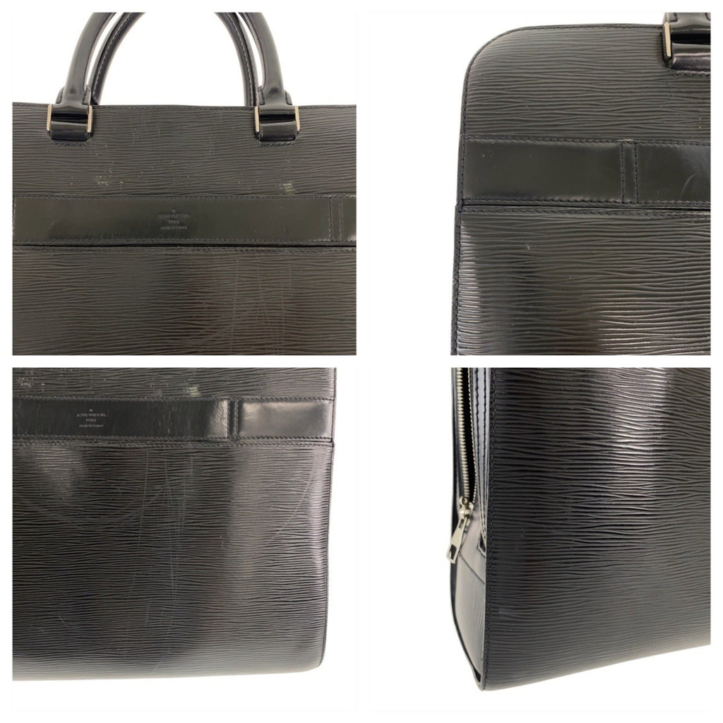 Louis Vuitton Black Noir Epi Leather Briefcase (Pre-Owned)