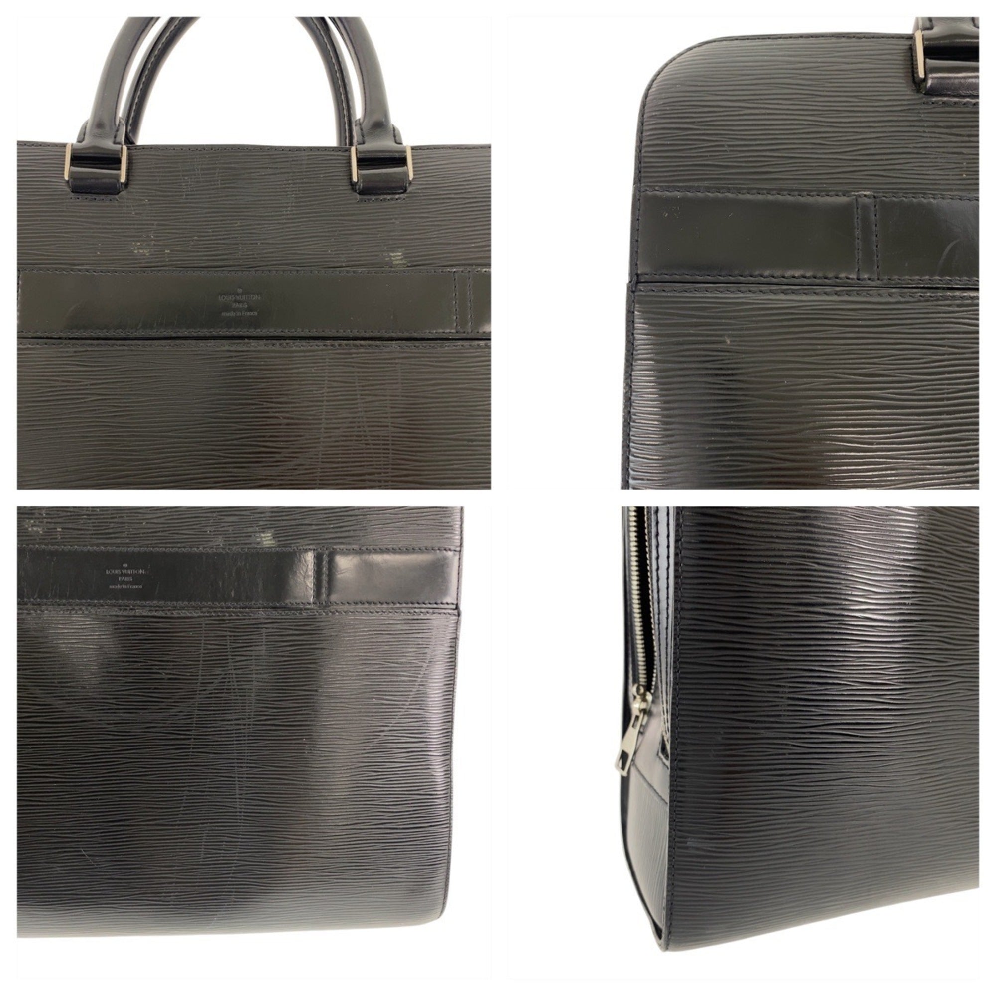 Louis Vuitton Black Noir Epi Leather Briefcase (Pre-Owned)