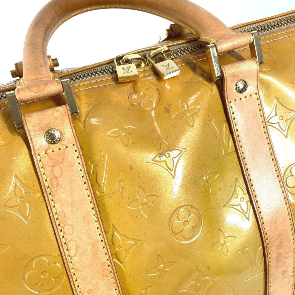Louis Vuitton Beige Galle Monogram Vernis Boston Bag (Pre-Owned)