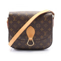 Louis Vuitton Monogram Brown Coated Canvas Leather Shoulder Bag (Pre-Owned)