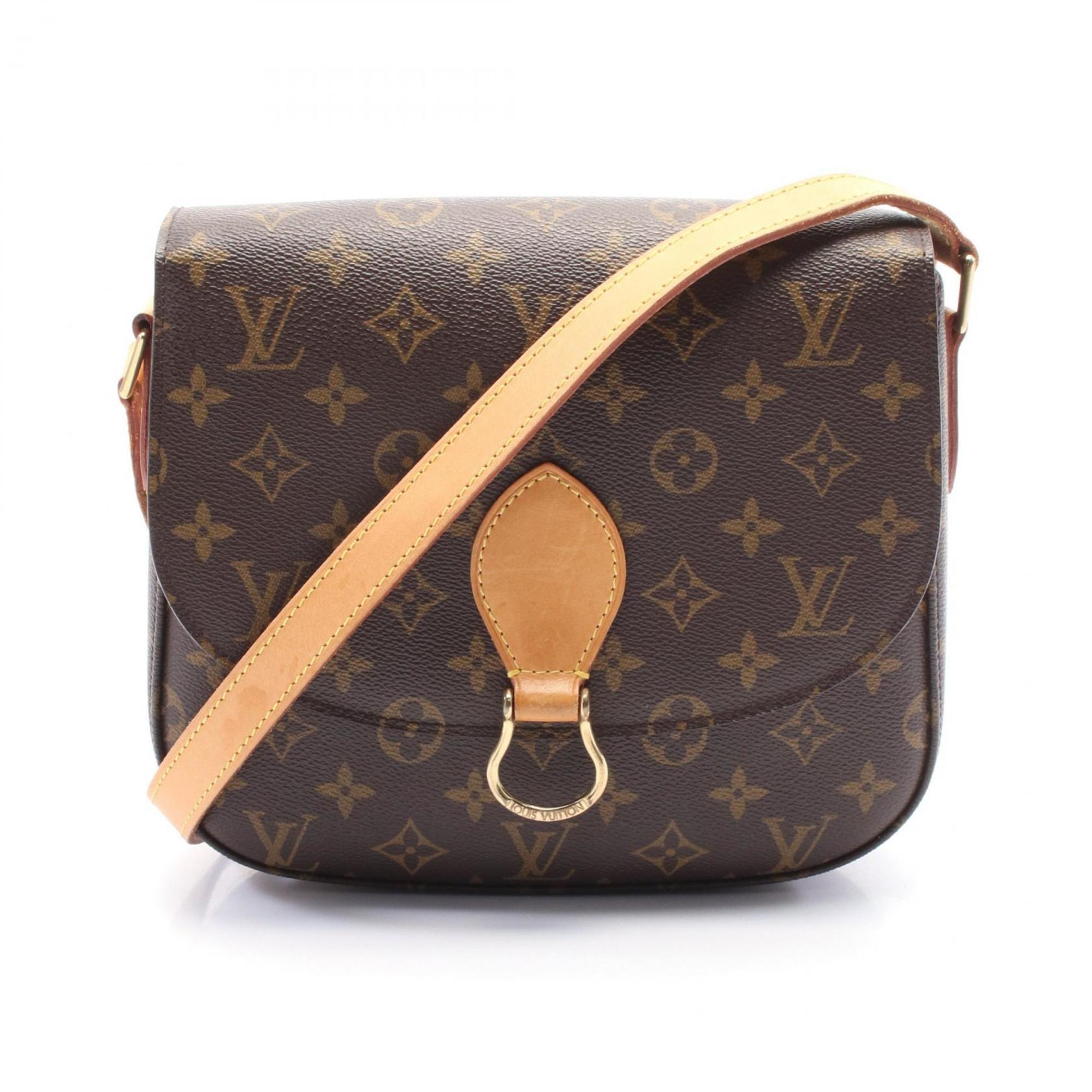 Louis Vuitton Monogram Brown Coated Canvas Leather Shoulder Bag (Pre-Owned)