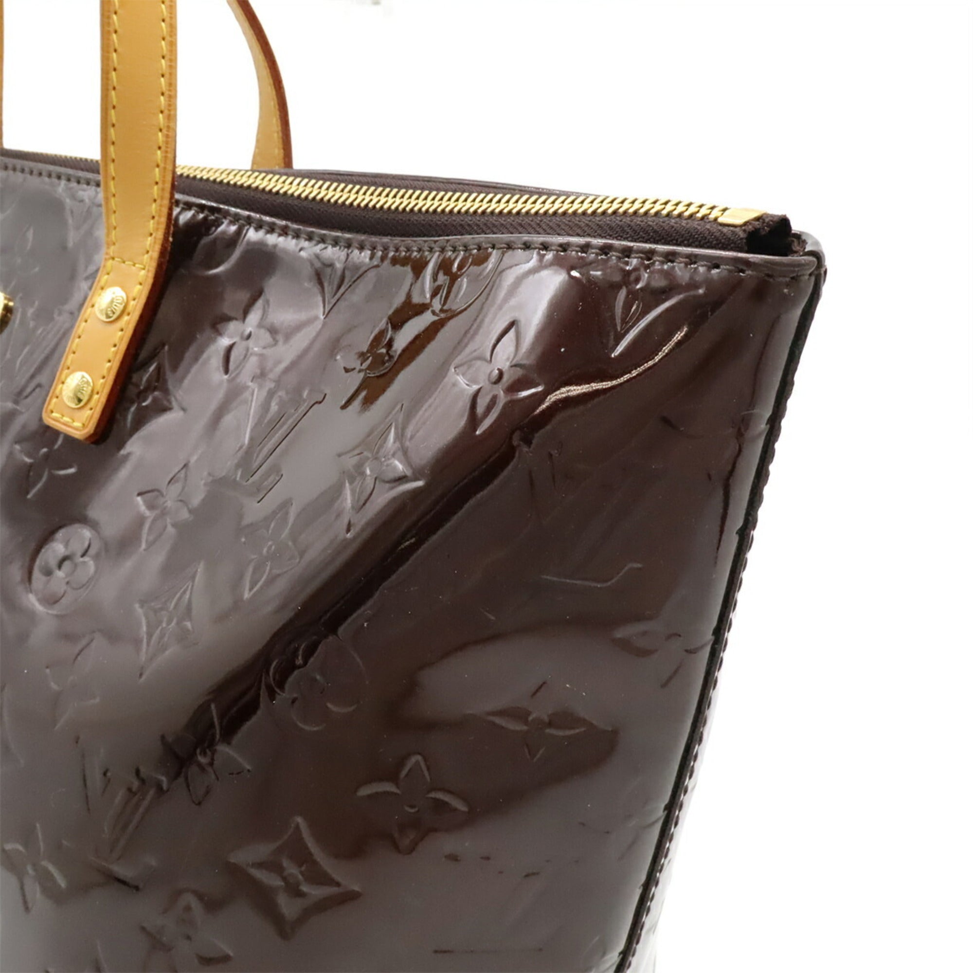 Louis Vuitton Amarante Leather Handbag Shoulder Bag Tote Bag (Pre-Owned)