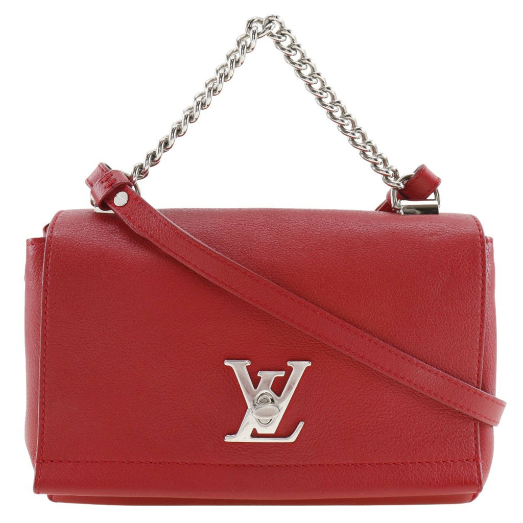 Louis Vuitton Red Color Ruby Leather Shoulder Bag (Pre-Owned)