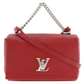 Louis Vuitton Red Color Ruby Leather Shoulder Bag (Pre-Owned)