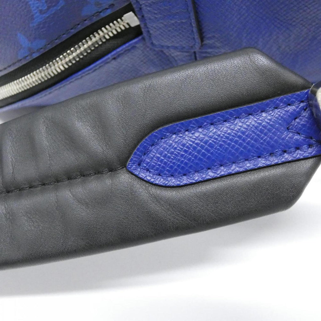 Louis Vuitton Cobalt Coated Canvas Leather Backpack (Pre-Owned)