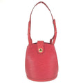 Louis Vuitton Castilian Red Red Color Epi Leather Shoulder Bag (Pre-Owned)