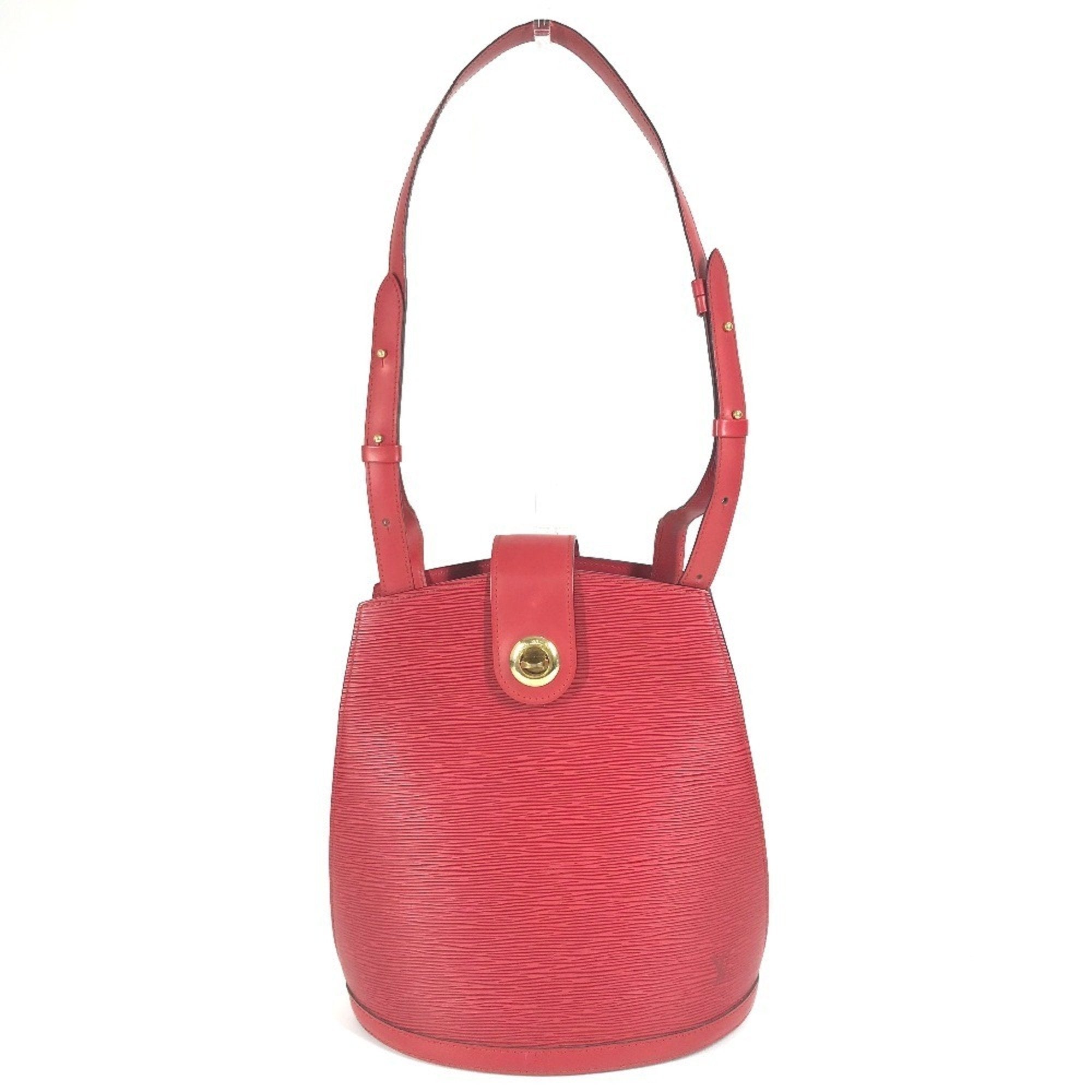 Louis Vuitton Castilian Red Red Color Epi Leather Shoulder Bag (Pre-Owned)