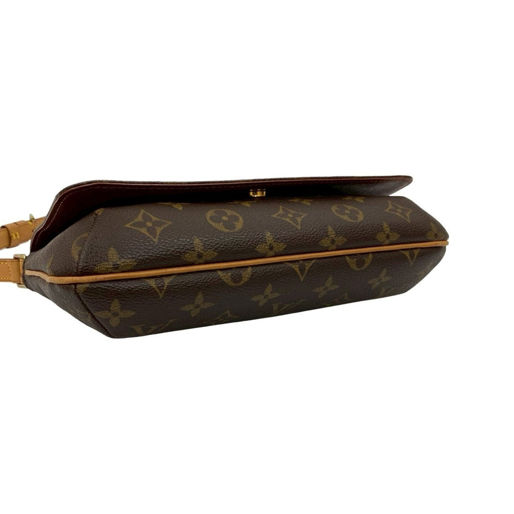 Louis Vuitton Brown Leather Pvc Shoulder Bag (Pre-Owned)