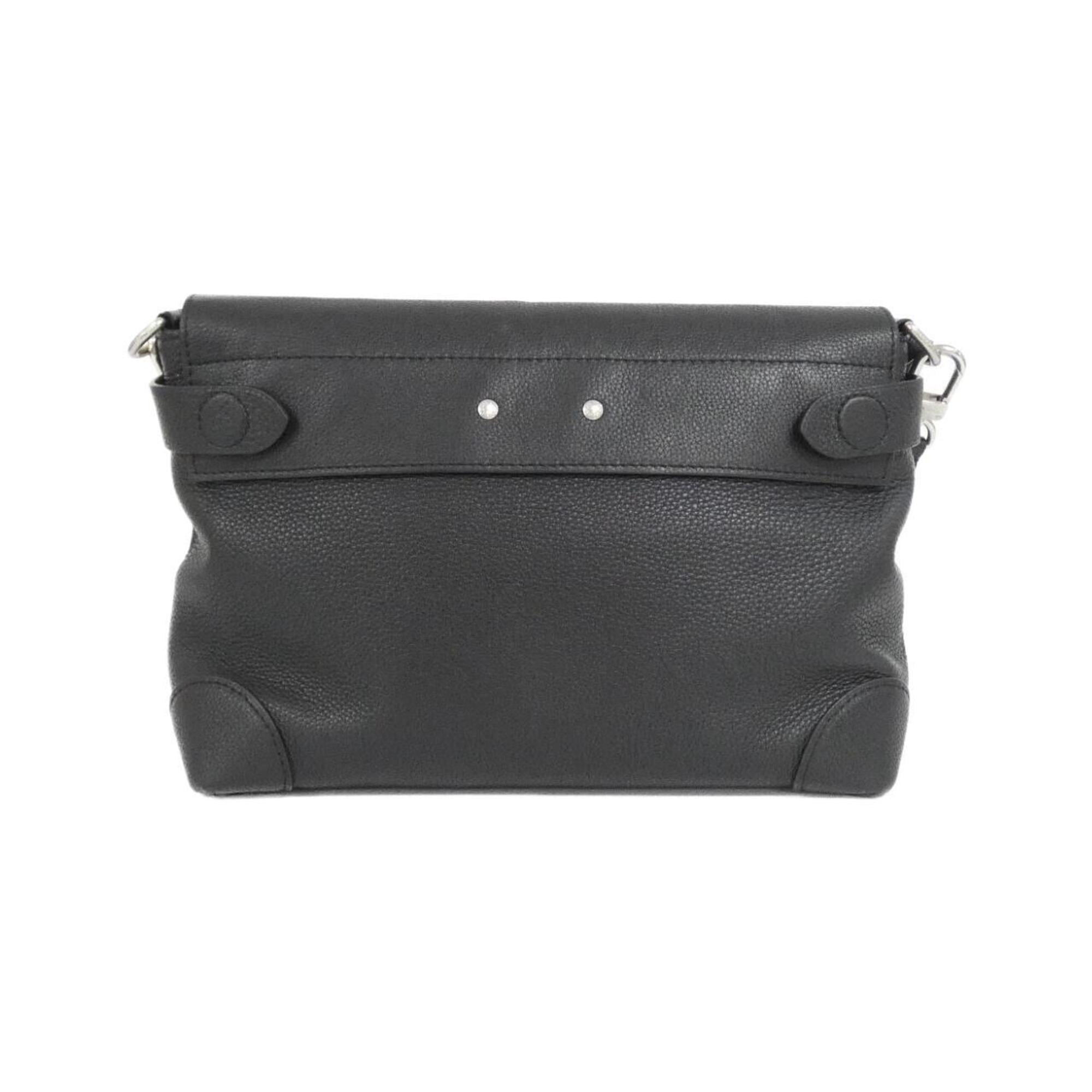 Louis Vuitton Black Leather Shoulder Bag (Pre-Owned)