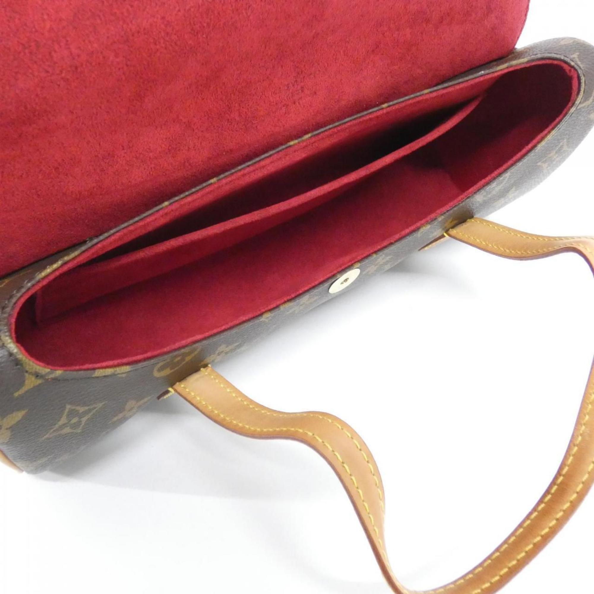 Louis Vuitton Marron Coated Canvas Handbag (Pre-Owned)